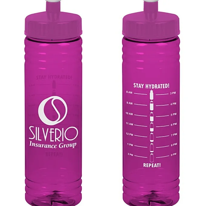 Halcyon Water Bottle with Stay Hydrated Graphics - 24 oz