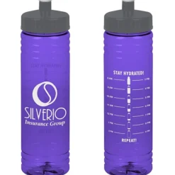 Halcyon Water Bottle with Stay Hydrated Graphics - 24 oz