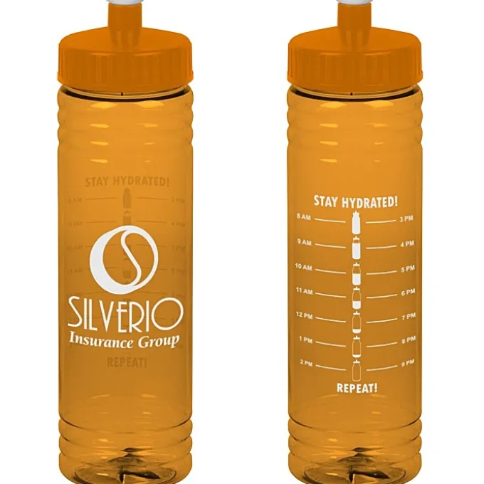 Halcyon Water Bottle with Stay Hydrated Graphics - 24 oz