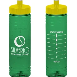 Halcyon Water Bottle with Stay Hydrated Graphics - 24 oz