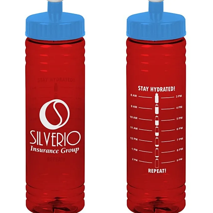 Halcyon Water Bottle with Stay Hydrated Graphics - 24 oz