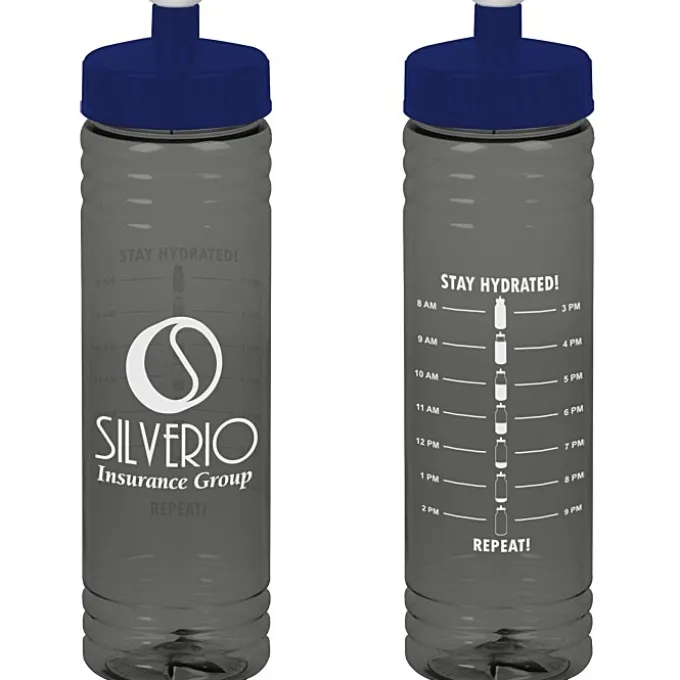 Halcyon Water Bottle with Stay Hydrated Graphics - 24 oz
