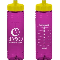 Halcyon Water Bottle with Stay Hydrated Graphics - 24 oz