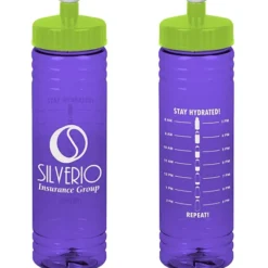 Halcyon Water Bottle with Stay Hydrated Graphics - 24 oz
