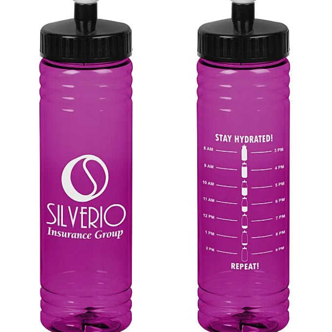 Halcyon Water Bottle with Stay Hydrated Graphics - 24 oz