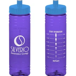 Halcyon Water Bottle with Stay Hydrated Graphics - 24 oz