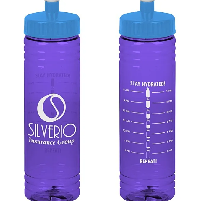 Halcyon Water Bottle with Stay Hydrated Graphics - 24 oz