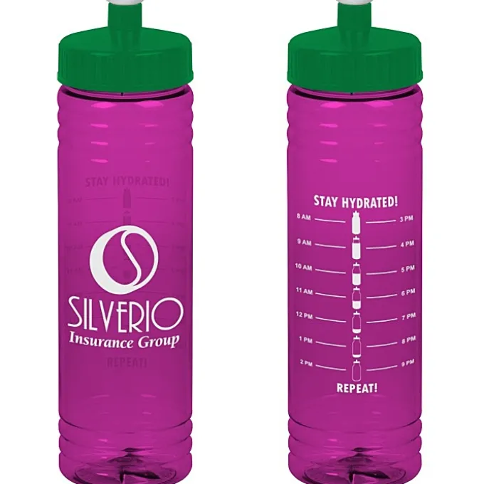 Halcyon Water Bottle with Stay Hydrated Graphics - 24 oz