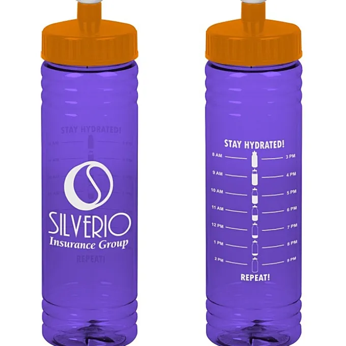 Halcyon Water Bottle with Stay Hydrated Graphics - 24 oz