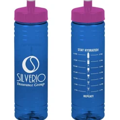 Halcyon Water Bottle with Stay Hydrated Graphics - 24 oz