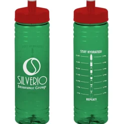Halcyon Water Bottle with Stay Hydrated Graphics - 24 oz