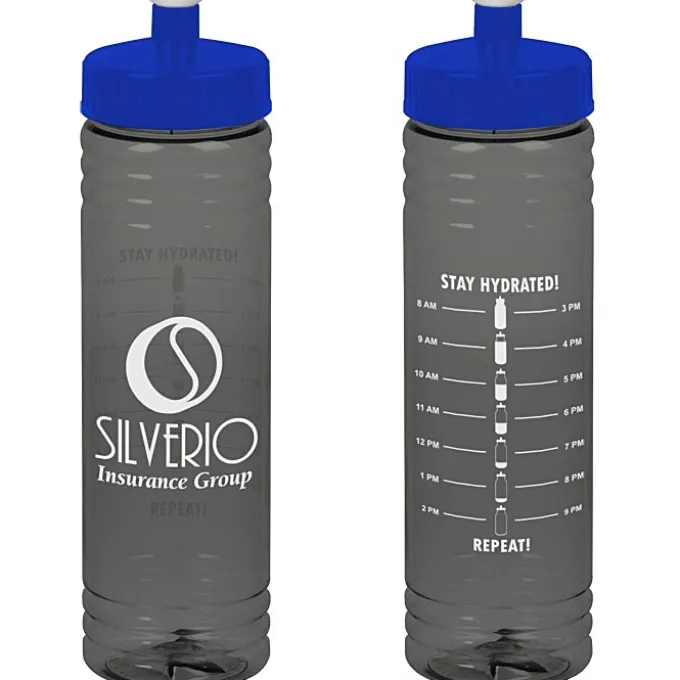 Halcyon Water Bottle with Stay Hydrated Graphics - 24 oz