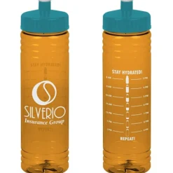 Halcyon Water Bottle with Stay Hydrated Graphics - 24 oz