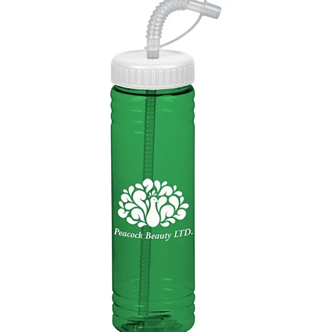 Halcyon Water Bottle with Straw Lid - 24 oz