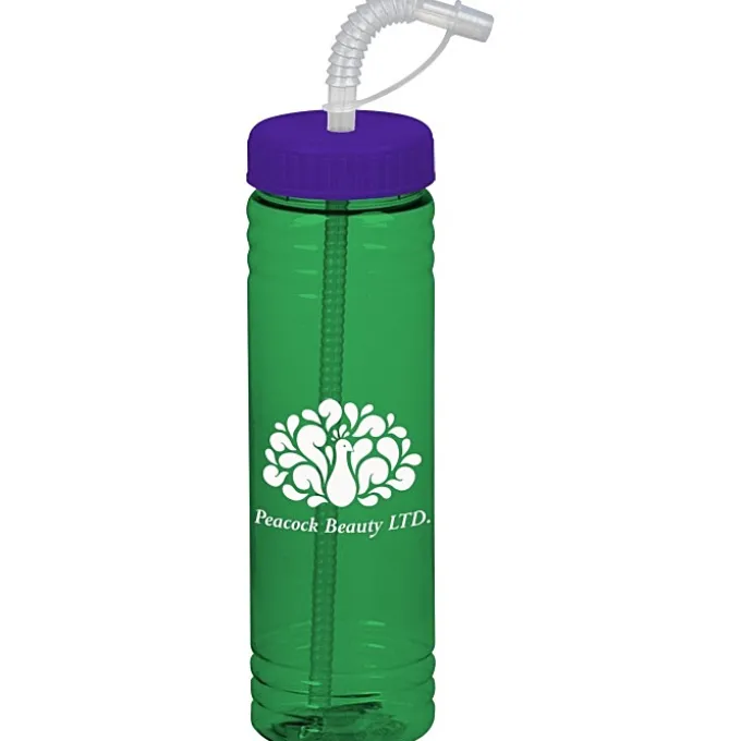 Halcyon Water Bottle with Straw Lid - 24 oz