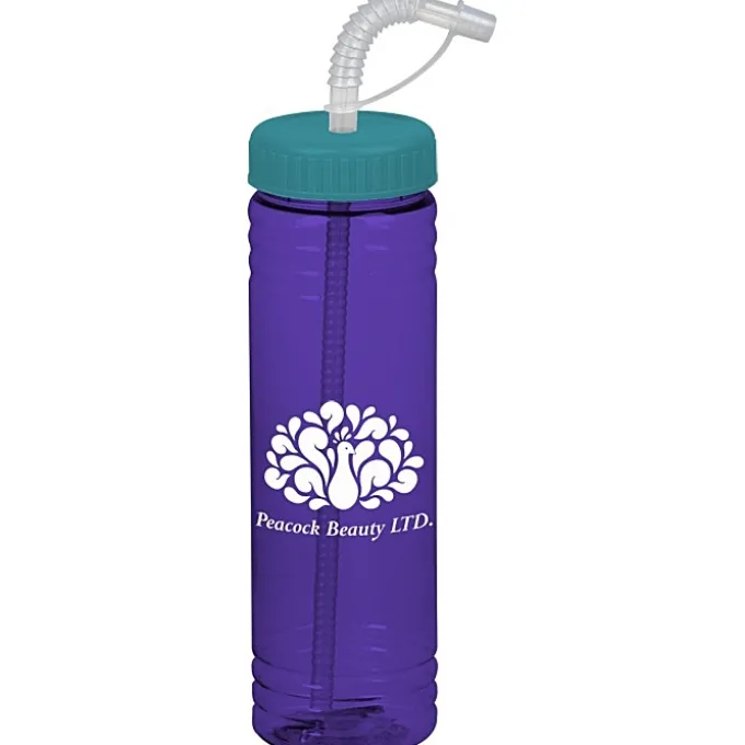 Halcyon Water Bottle with Straw Lid - 24 oz