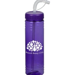 Halcyon Water Bottle with Straw Lid - 24 oz