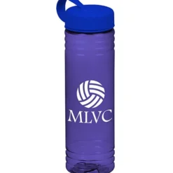Halcyon Water Bottle with Tethered Lid - 24 oz