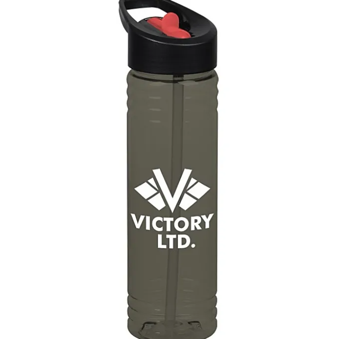 Halcyon Water Bottle with Two-Tone Flip Straw Lid - 24 oz