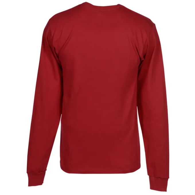 Hanes Authentic LS T-Shirt - Embroidered