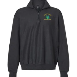 Hanes Beefy Sweats Premium Heavyweight 1/4-Zip Sweatshirt - Embroidered