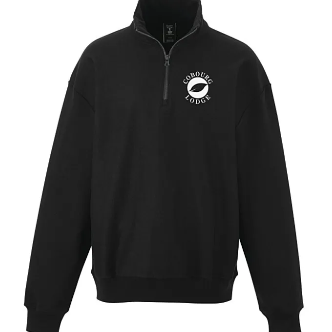 Hanes Beefy Sweats Premium Heavyweight 1/4-Zip Sweatshirt - Screen