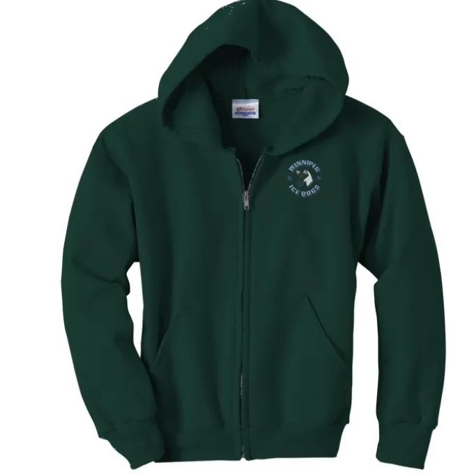 Hanes ComfortBlend Full-Zip Sweatshirt - Youth - Embroidered