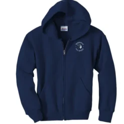 Hanes ComfortBlend Full-Zip Sweatshirt - Youth - Embroidered