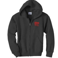 Hanes ComfortBlend Full-Zip Sweatshirt - Youth - Screen