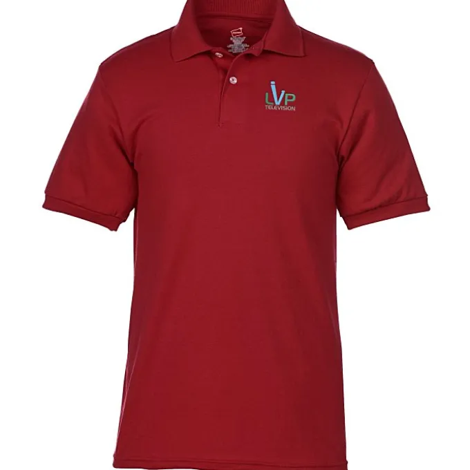 Hanes ComfortBlend 50/50 Jersey Sport Shirt - Men's - Embroidered