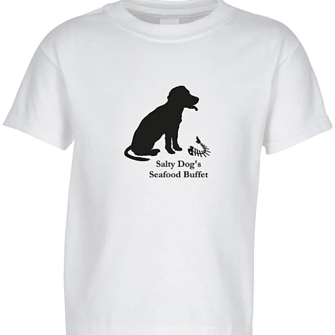 Hanes 50/50 ComfortBlend T-Shirt - Youth - White - Screen