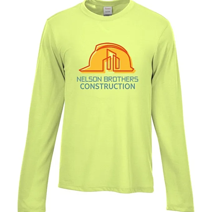 Hanes Cool-Dri Cotton Touch Long Sleeve T-Shirt - Full Color