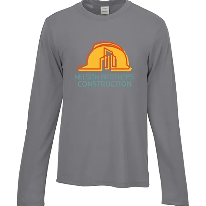Hanes Cool-Dri Cotton Touch Long Sleeve T-Shirt - Full Color