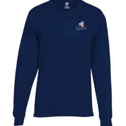 Hanes Essential-T LS T-Shirt - Men's - Embroidered