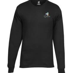 Hanes Essential-T LS T-Shirt - Men's - Embroidered