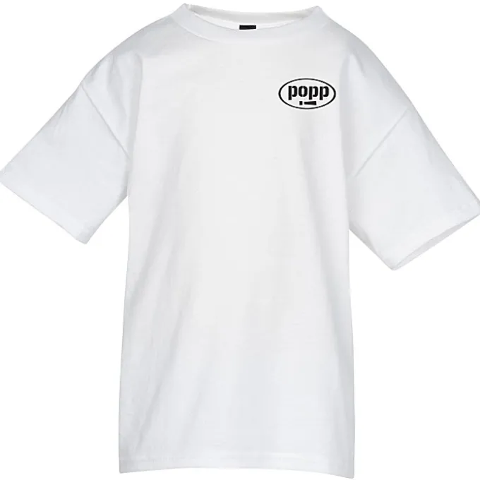 Hanes Perfect-T - Youth - White - Screen
