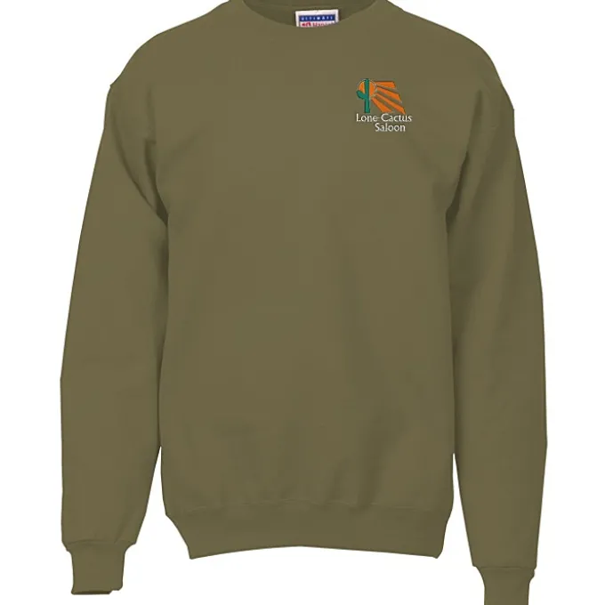 Hanes Ultimate Cotton Crew Sweatshirt - Embroidered