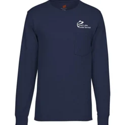 Hanes Workwear Pocket Long Sleeve T-Shirt