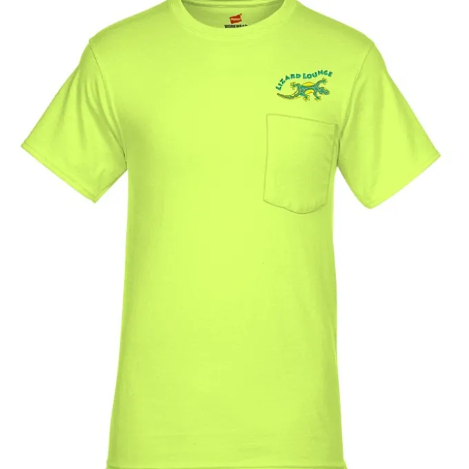 Hanes Workwear Pocket T-Shirt - Embroidered