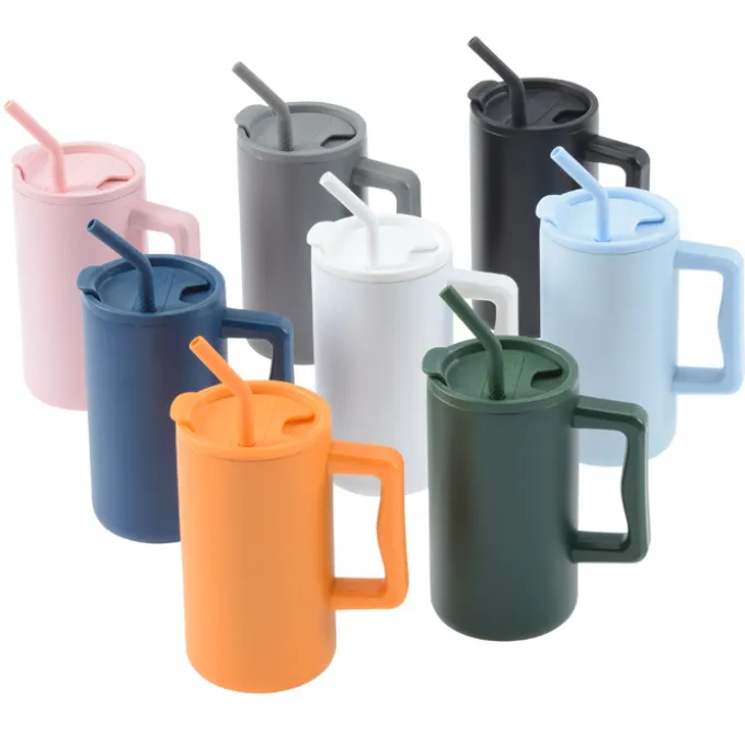 Harmony Vacuum Mug with Straw - 27 oz
