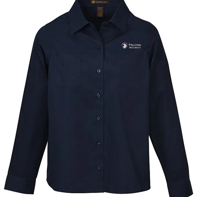 Harriton Advantage IL Long Sleeve Work Shirt - Ladies'
