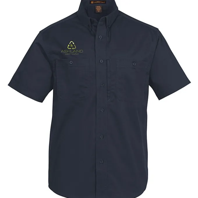 Harriton Advantage IL Short Sleeve Work Shirt - Men's