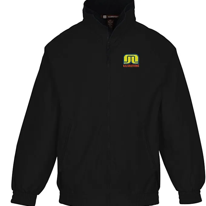 Harriton Fleece-Lined Nylon Jacket