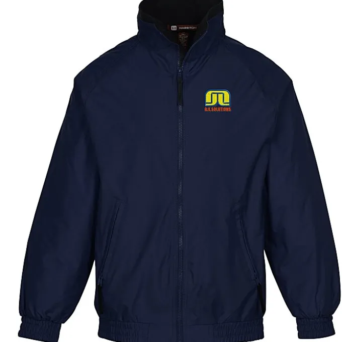 Harriton Fleece-Lined Nylon Jacket