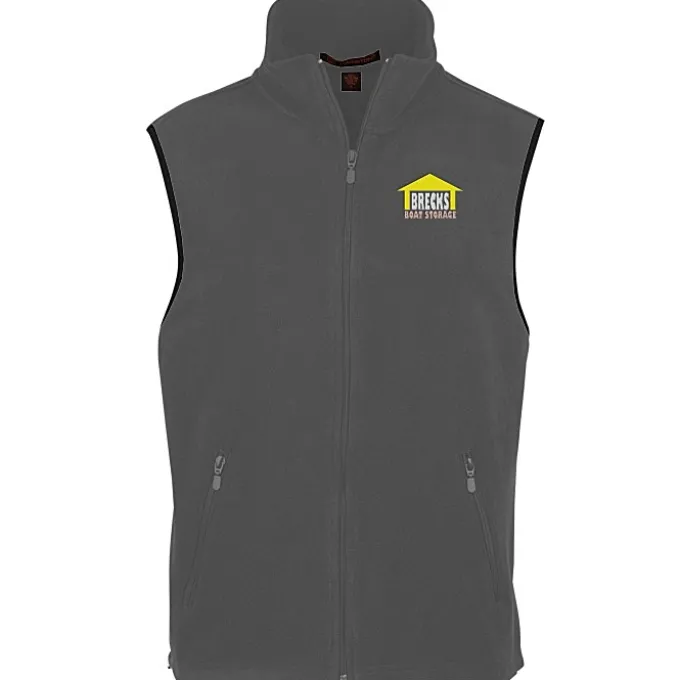 Harriton Full-Zip Fleece Vest - Men's