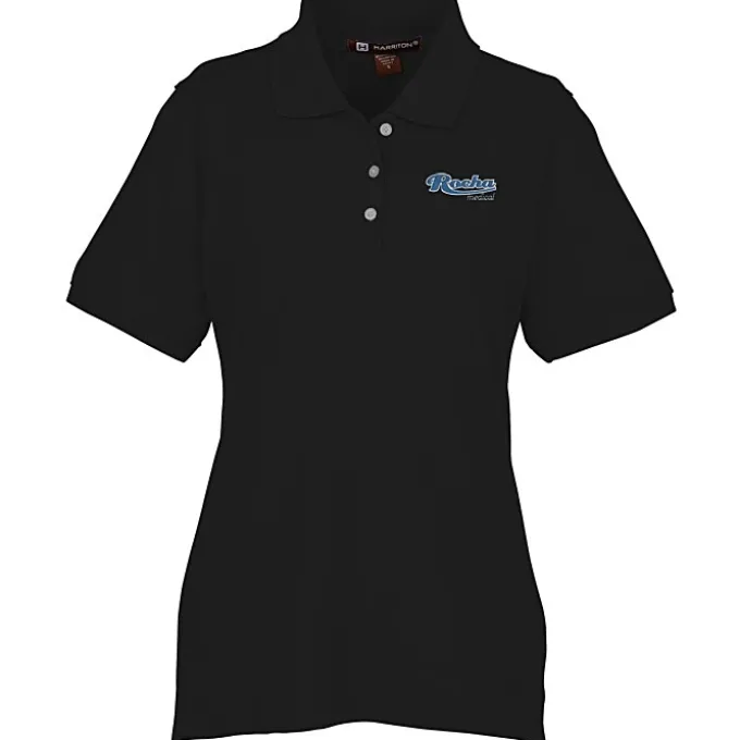 Harriton 5.6-oz Easy Blend Polo - Ladies' - Embroidered