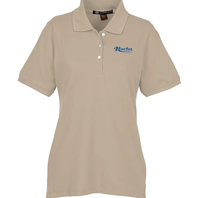 Harriton 5.6-oz Easy Blend Polo - Ladies' - Embroidered