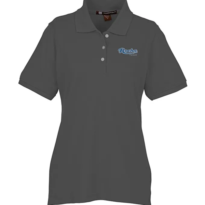 Harriton 5.6-oz Easy Blend Polo - Ladies' - Embroidered