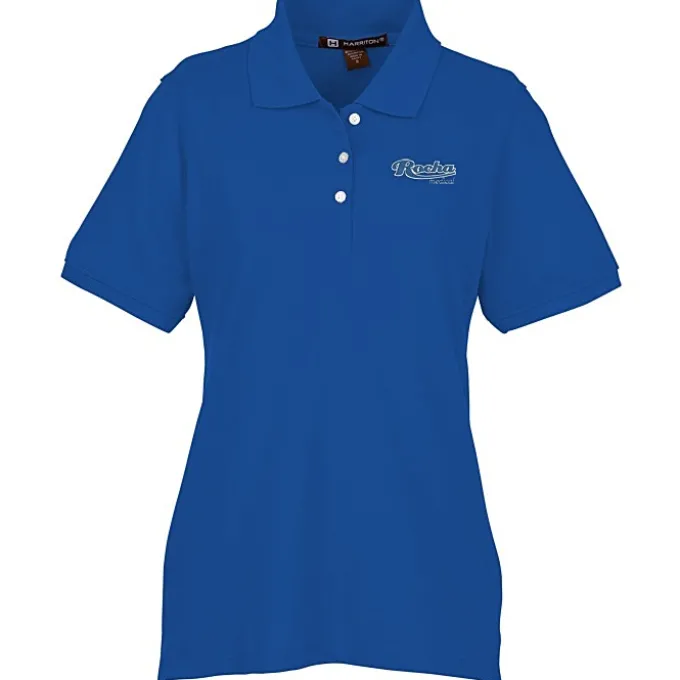 Harriton 5.6-oz Easy Blend Polo - Ladies' - Embroidered