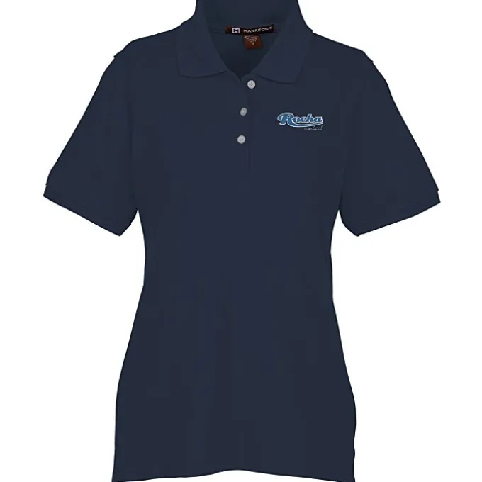 Harriton 5.6-oz Easy Blend Polo - Ladies' - Embroidered